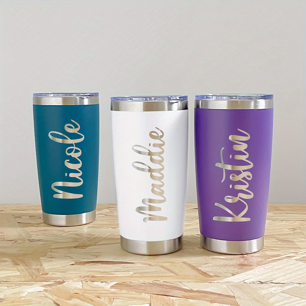 Coffee Tea Name - Gepersonaliseerde 20oz RVS Tumbler met Naam,
