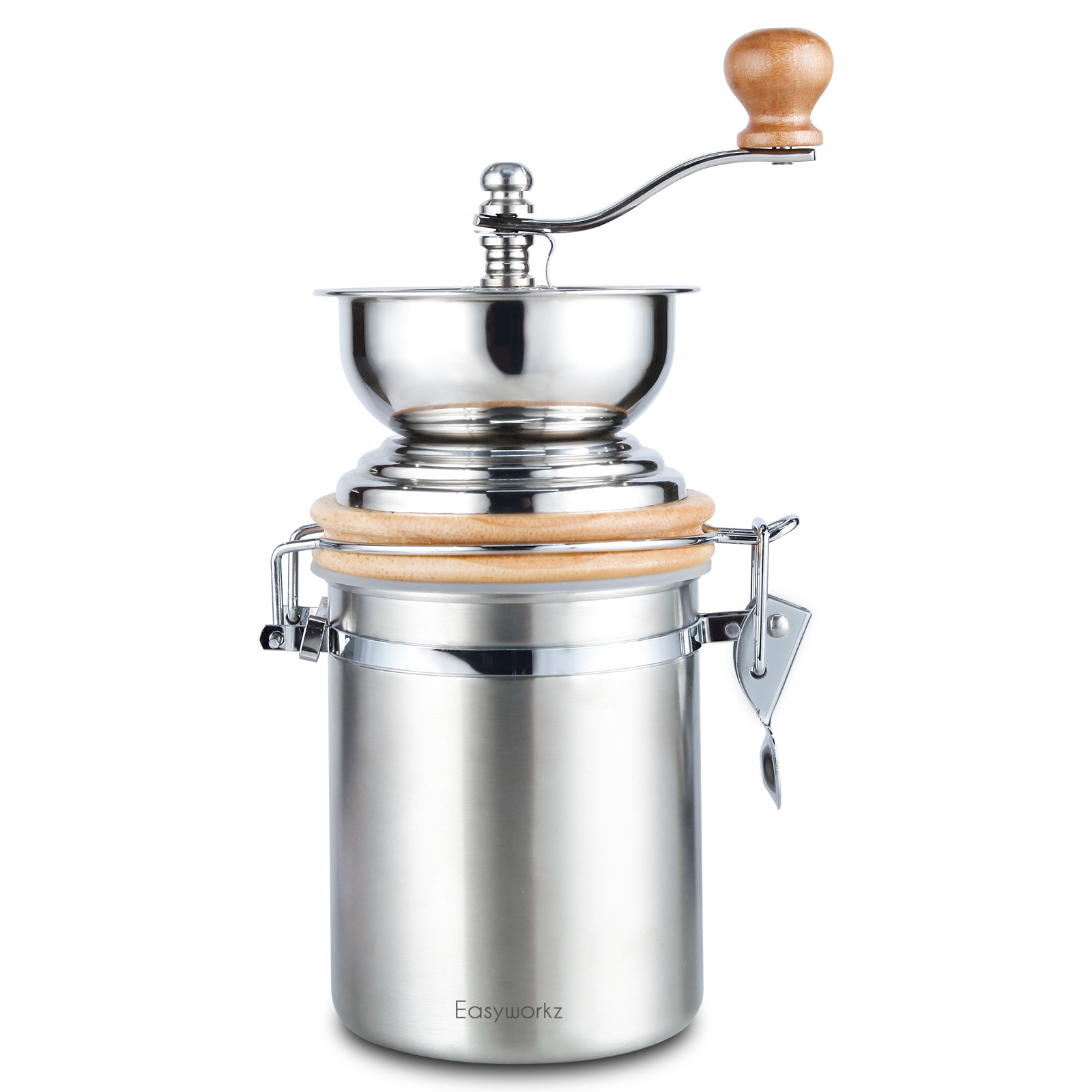 Burr Hand Grinder - Easyworkz handmatige koffiemolen - verstelbare instellingen,