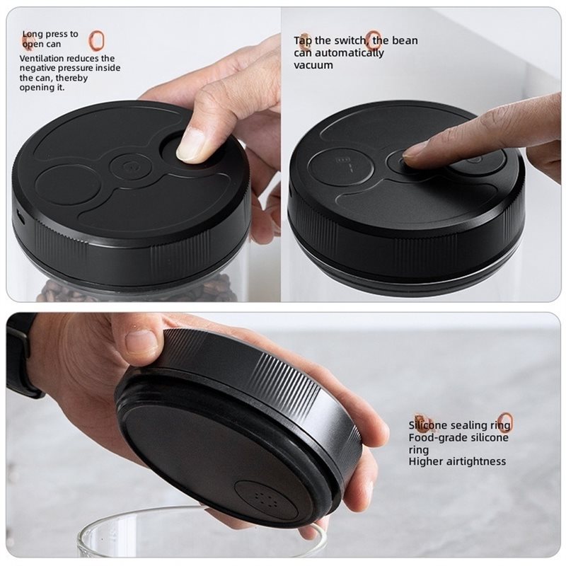 Automatische vacuüm koffieblik - Coffee Tea Sugar recensie en prijs